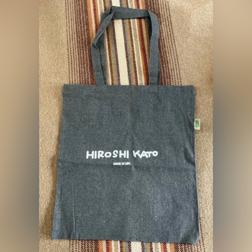Hiroshi Kato Gray Cotton Tote Bag eco